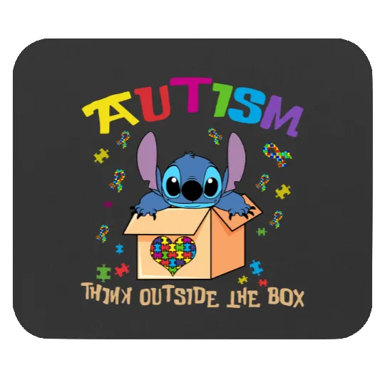 Autism Mouse Pads, Autism Stitch Mouse Pads, Puzzle Pieces, Disney Stitch Mouse Pads