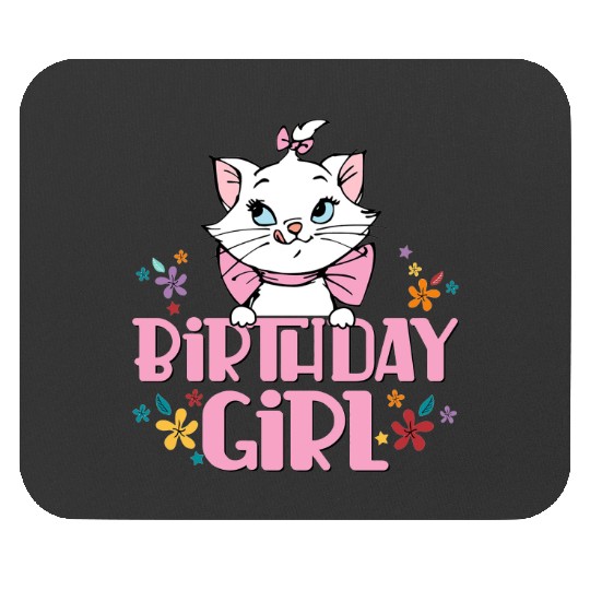Disney Marie Cat Birthday Mouse Pads, Birthday Girl Mouse Pads, Aristocats Birthday Party Mouse Pads