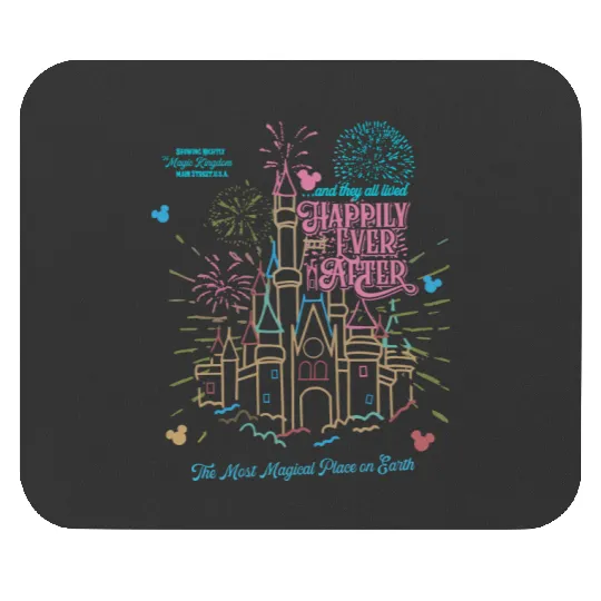 Happily Ever After Magic Kingdom Tour Comfort Mouse Pads, Disneyworld Mouse Pads