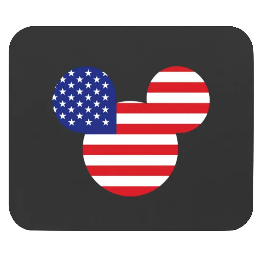 Mickey USA Flag Mouse Pads, Mickey Patriotic Mouse Pads, Disney USA Mouse Pads