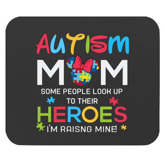 Autism Awareness Mouse Pads, Disney Autism Mom Mouse Pads, Mickey Mouse Mouse Pads