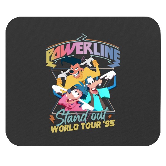 Retro Disney A Goofy Movie Powerline World Tour 95' Mouse Pads, A Goofy Movie Mouse Pads, Vintage Disney Powerline