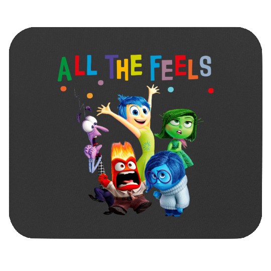 Inside Out Mouse Pads, Disney Inside Out Mouse Pads, All The Feels Mouse Pads, Disney Character Mouse Pads