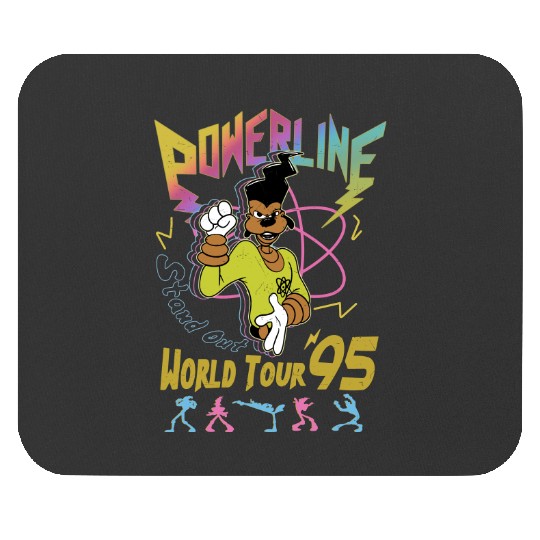 Retro Disney A Goofy Movie Powerline World Tour 95' Mouse Pads, Vintage Goofy Movie Powerline