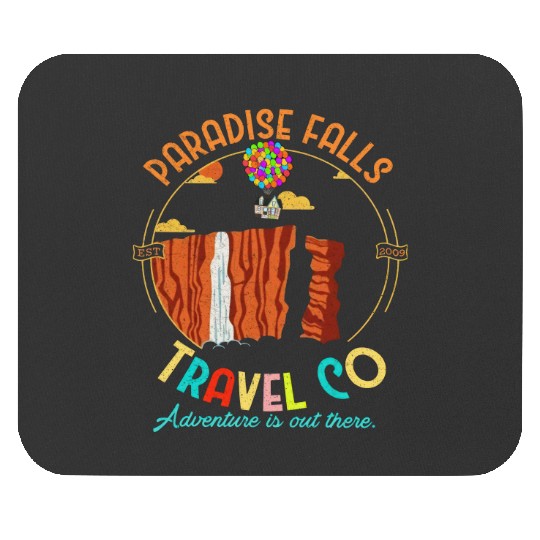 Retro 90s Disney Pixar Up Movie Paradise Falls Travel Co Adventure is Out There  Mouse Pads