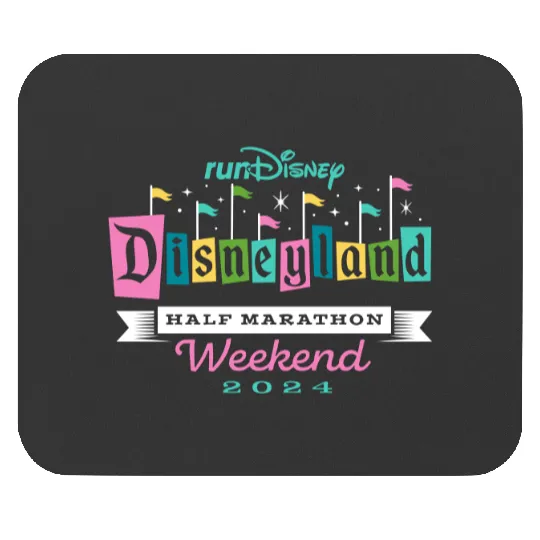 runDisney Disneyland Half Marathon Weekend 2024 Mouse Pads, Disney Running Mouse Pads, Disney Runner Mouse Pads