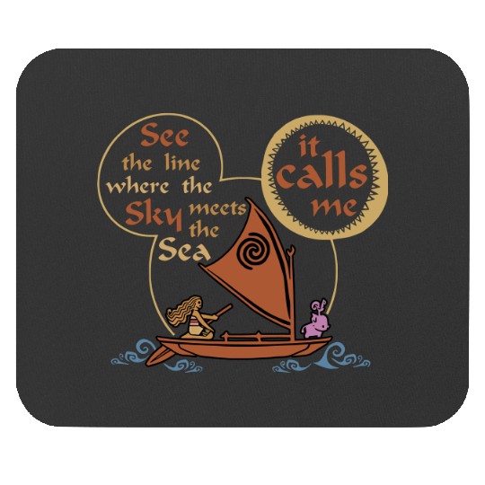 Mickey Mouse Moana Mouse Pads, Hei Hei and Pua Mouse Pads, Disney Family Matching Vacation Mouse Pads