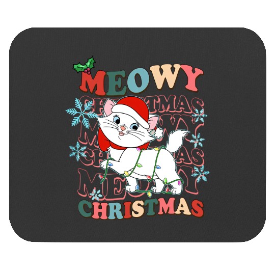 Disney Aristocats Santa Marie Christmas Lights Mouse Pads