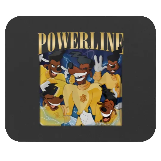 Vintage Disney Powerline Mouse Pads, Powerline Stand Out Tour, Powerline Goofy Movie