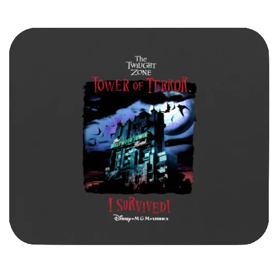 Tower of Terror I Survived!  Mouse Pads, The Twilight Zone Mouse Pads, Disney Mouse Pads