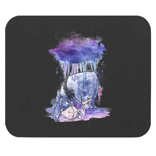 Disney Winnie The Pooh Cute Eeyore Watercolor Rain Cloud Mouse Pads