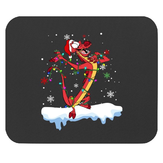 Disney Mulan Mushu Dragon Christmas Lights Mouse Pads