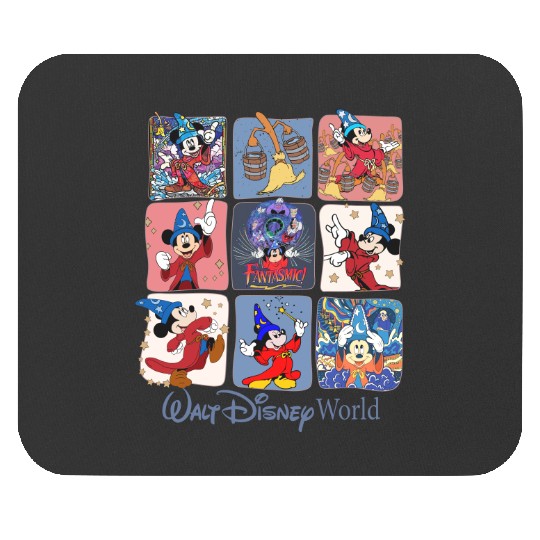 Disney Fantasia Sorcerer Mickey Mouse Pads, Disney Trip Family Mouse Pads, Mickey Magical Mouse Pads