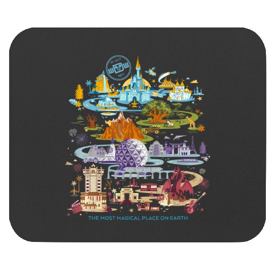 Vintage Disney Epcot 1982 Mouse Pads, Disney Epcot Mouse Pads, Vintage Disney Mouse Pads