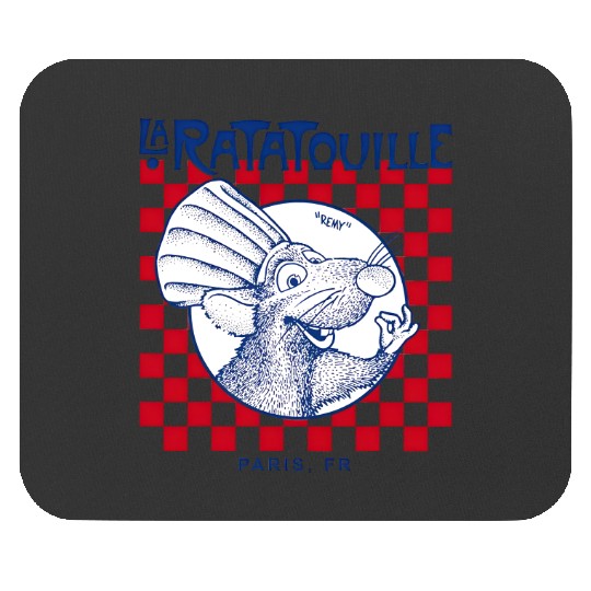 Disney Pixar Ratatouille Remy Paris Checkerboard Mouse Pads