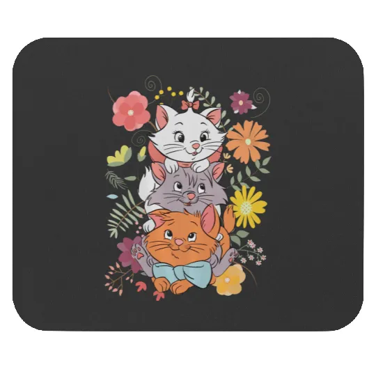 Disney The Aristocats Floral Mouse Pads, Disney Marie Aristocats Mouse Pads
