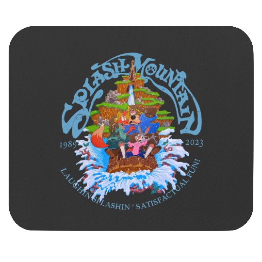 Retro Disneyland Splash Mountain Mouse Pads, Vintage Disney Mouse Pads, Disney Splash Mountain Mouse Pads