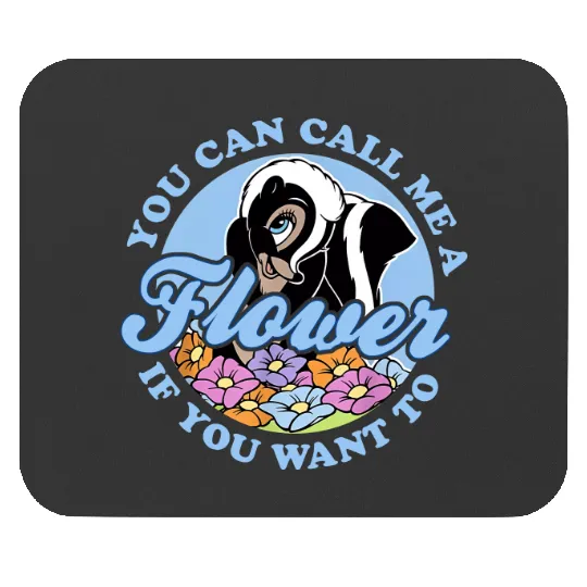 You Can Call Me A Flower If You Want To Flower Bambi Mouse Pads, Bambi Flower Mouse Pads, Bambi Flower Disney Mouse Pads