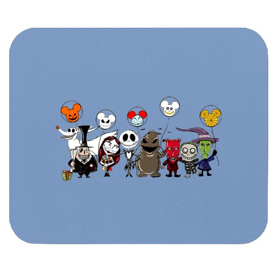 Nightmare before christmas Mouse Pads, Jack and Sally Mouse Pads, Disney Halloween Mouse Pads