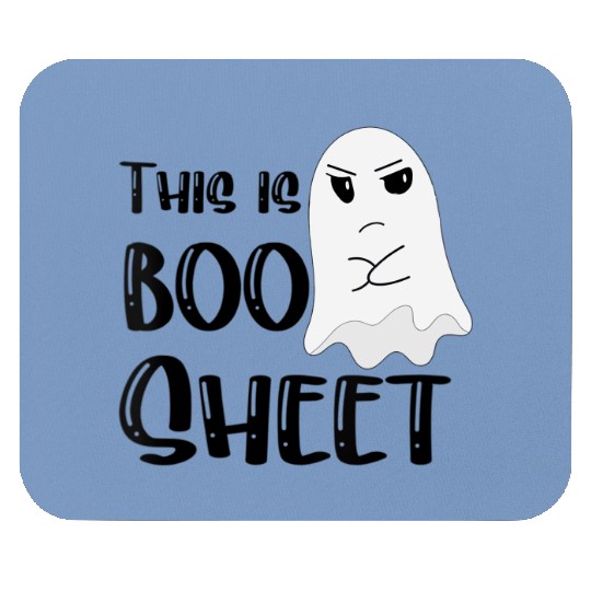 Discover This is Boo Sheet Bull Halloween Ghost Mouse Pads