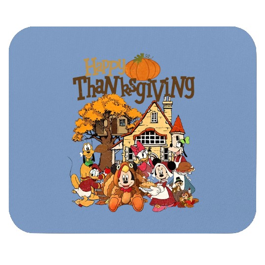 Happy Thanksgiving Mouse Pads, Disney Thanksgiving Mouse Pads