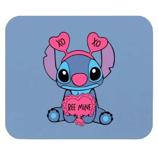 Disney Stitch Valentine Mouse Pads, Womens Valentines Day Mouse Pads