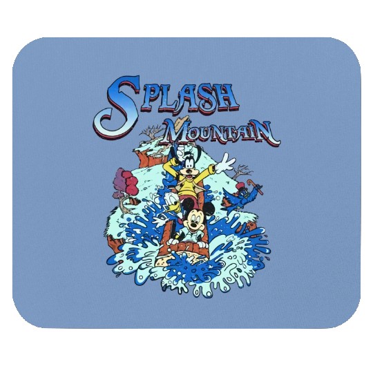 Retro Disney Splash Mountain Mouse Pads, Disney Splash Mountain Family Matching Mouse Pads, Disney Discovies Mouse Pads
