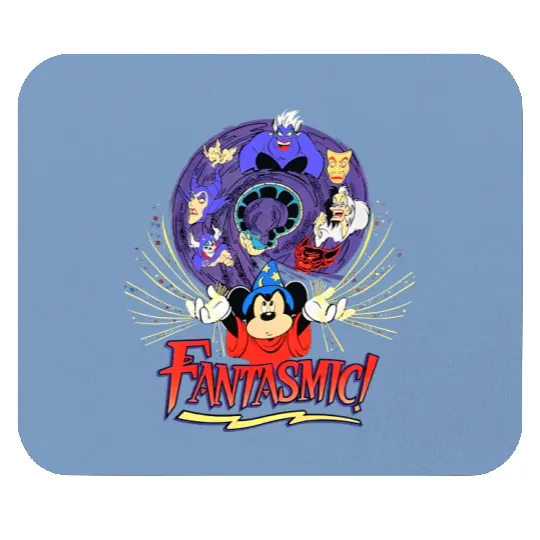 Vintage Disneyland Fantasmic Mouse Pads, Mickey Fantasmic Mouse Pads, Disney Family Vacation, Disney Trip Mouse Pads