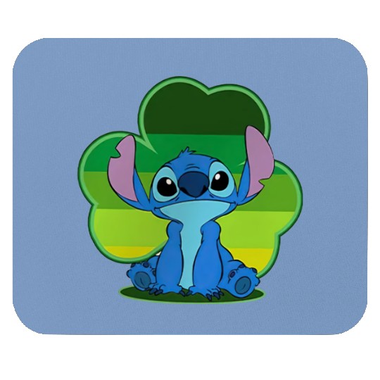 Stitch Happy St Patrick's Day Mouse Pads, Disney Stitch Lucky Mouse Pads