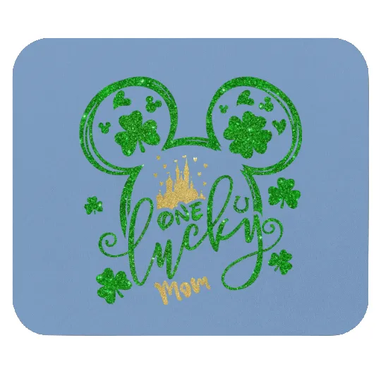 One Lucky Mom Mouse Pads, Disney Mom Mouse Pads, Disney St Patricks Day Mouse Pads
