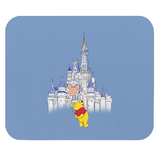 Pooh Disney Castle Disney Unisex Mouse Pads / Winnie the Pooh Mouse Pads / Bella Unisex Mouse Pads [V3188]