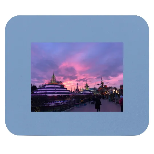 Paris Castle Pink - Disneyland Paris - Mouse Pads