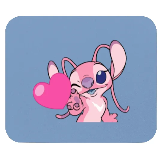 Angel Mouse Pads, Angel Valentine Mouse Pads, Disney Mouse Pads, Stitch And Angel