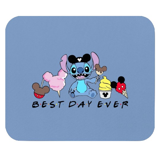 Best Day Ever Mouse Pads, Stitch Mouse Pads, Snacks Mouse Pads, Food Mouse Pads, Disney Gift Mouse Pads