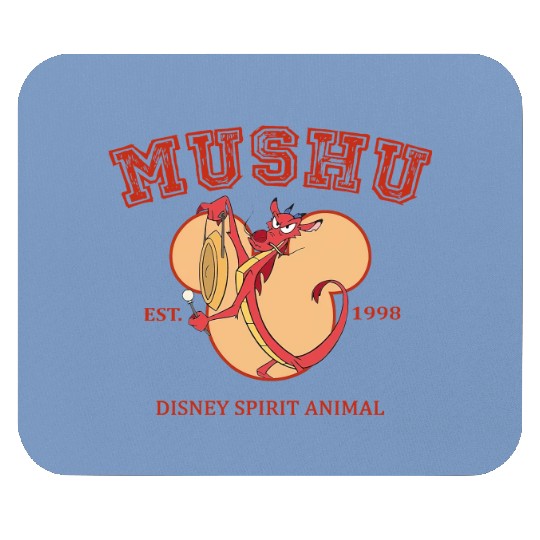 Funny Disney Mulan Characters Mushu Dragon Pose Mouse Pads, Disneyland Vacation Trip