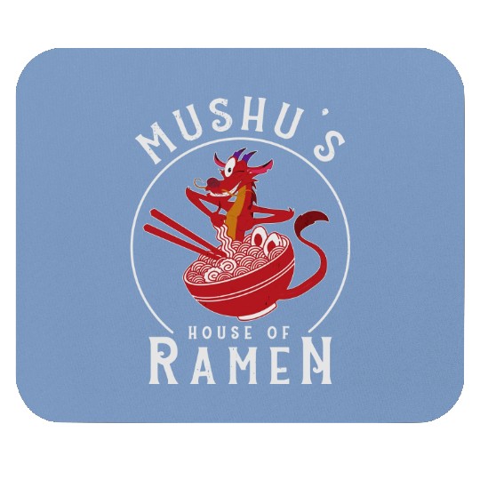 Retro Mushu's House Of Ramen Mouse Pads / Mushu Dragon Mulan Disney Mouse Pads