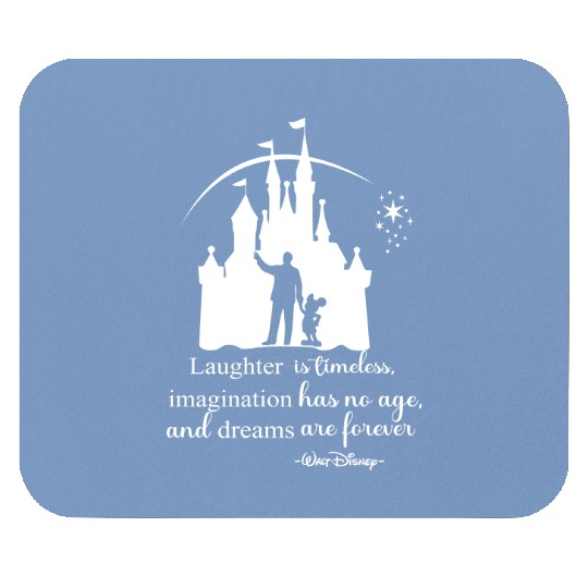 Walt And Mickey Partner Disney Castle Mouse Pads / Disney World Mouse Pads