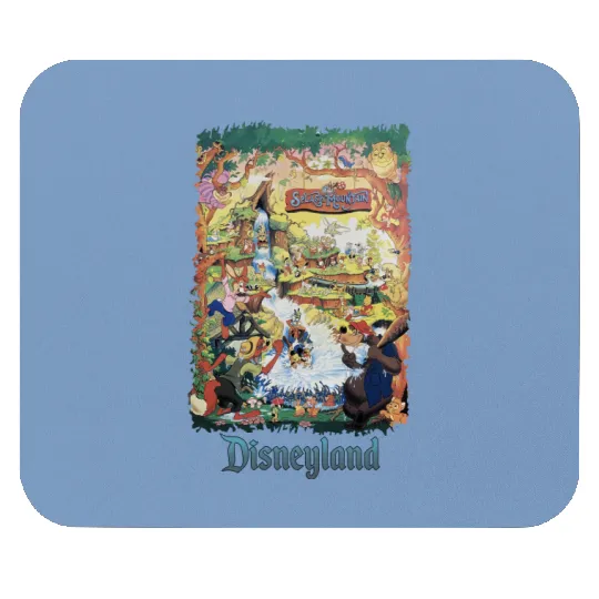 Retro Disneyland Splash Mountain | Disney Characters Splash Mountain Mouse Pads