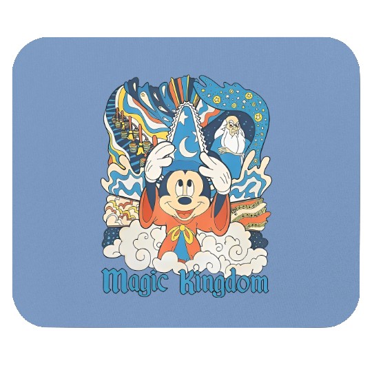 Disney Fantasia Sorcerer Mickey Mouse Mouse Pads, Magic Wizard Mouse Pads