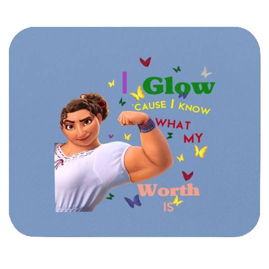 Disney Encanto Luisa Mouse Pads, I Glow Cause I Know What My Worth Is, Luisa Song