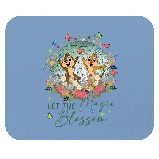 Vintage Disney Epcot Chip n Dale Mouse Pads, Chip n Dale Flower and garden festival 2023 Mouse Pads
