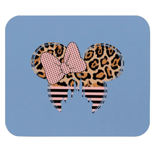 Disney Leopard Minnie Mouse Mouse Pads, Disney Castle Mouse Pads