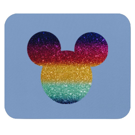 Pocket Sized Mickey Head Disney Mouse Pads, Holographic Rainbow Character, Matching Family Vacation