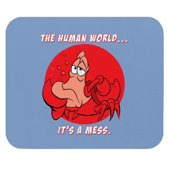 Disney The Little Mermaid Mouse Pads, Sebastian Crab The Human World