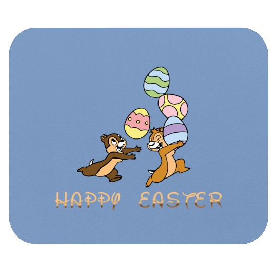 Chip and Dale Easter Mouse Pads, Disney Easter Mouse Pads, Happy Easter Mouse Pads, Disneyworld Family Trip Mouse Pads