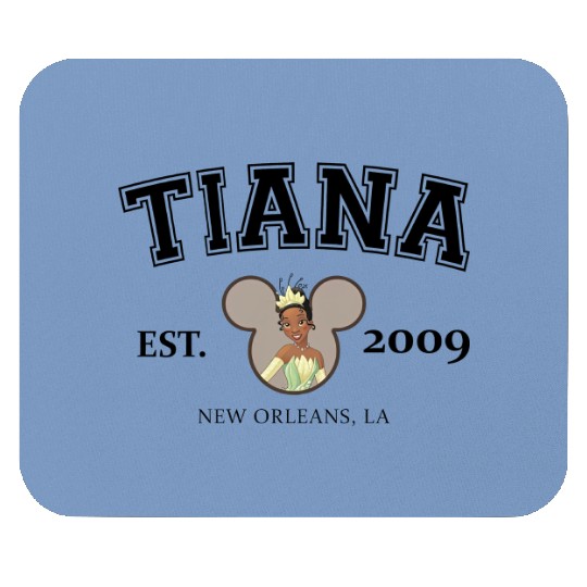 Princess Tiana Comfort Colors Mouse Pads, Disney Princess Mouse Pads, Mickey Ears Mouse Pads