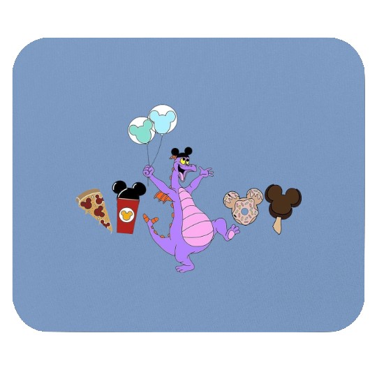 Figment Disney Snacks Mouse Pads, Disney Mode Mouse Pads, Disney Snacks Mouse Pads