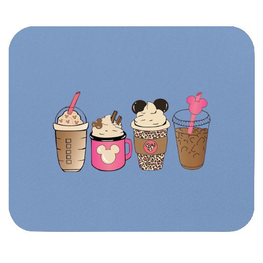 Disney Snacks Coffee Mouse Pads, Epcot Mouse Pads, Disney Drink Coffee Mouse Pads, Disney Snacks Mouse Pads