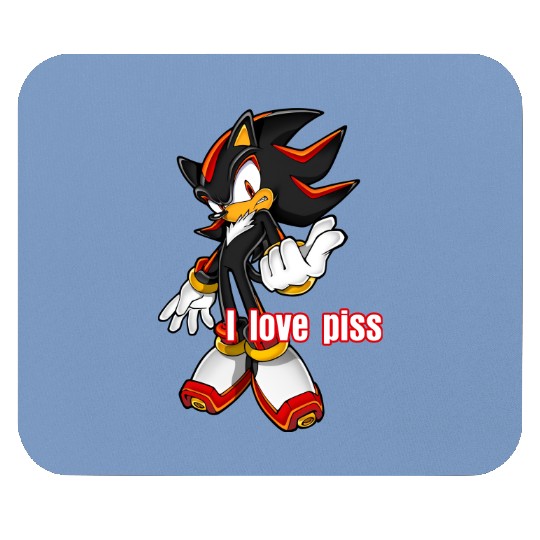 Shadow The Hedgehog I Love Piss Mouse Pads