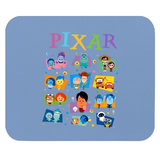 Disney Pixar Movie Icons Mouse Pads, Pixar Pier Mouse Pads, Disney Matching Family Vacation Mouse Pads, Disneyland Mouse Pads